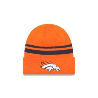 Denver Broncos Gorra | New Era NFL Cuff Knit Beanie Mexico - Naranjas